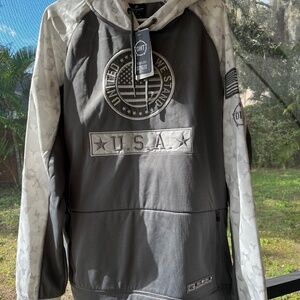 Colosseum atlethic USA flag Man hoodie Size XL